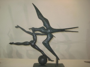 Another eye-catching piece in bronze by Paul Dibble - Flying Like a Bird